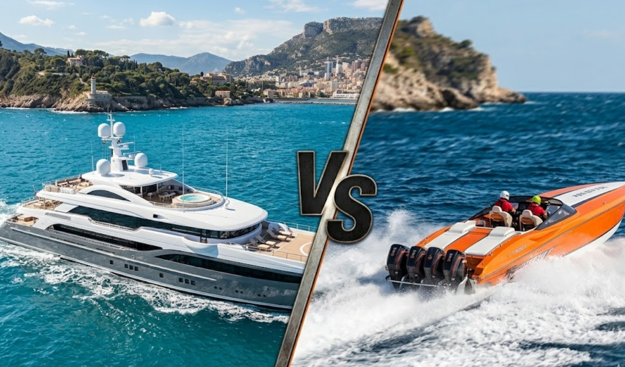Luxury Yacht vs Speed Boat in Mumbai